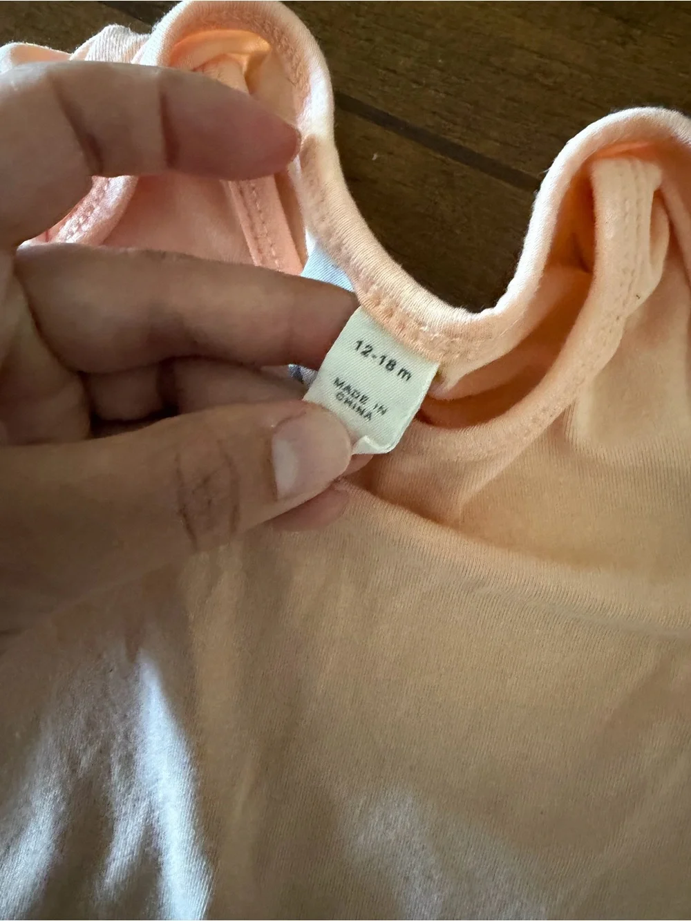 Kyte BABY Peach Short Sleeve One-Piece Bodysuit